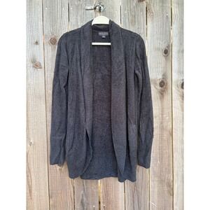 Barefoot Dreams CozyChic Lite Gray Cardigan Sweater Open Front Womens M‎